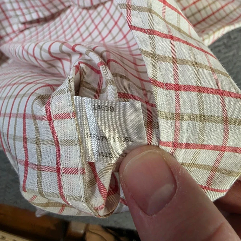 Peter Millar Men's Large Plaid Button Down Shirt Cotton Long Sleeve Golf‎ Casual - Picture 7 of 9